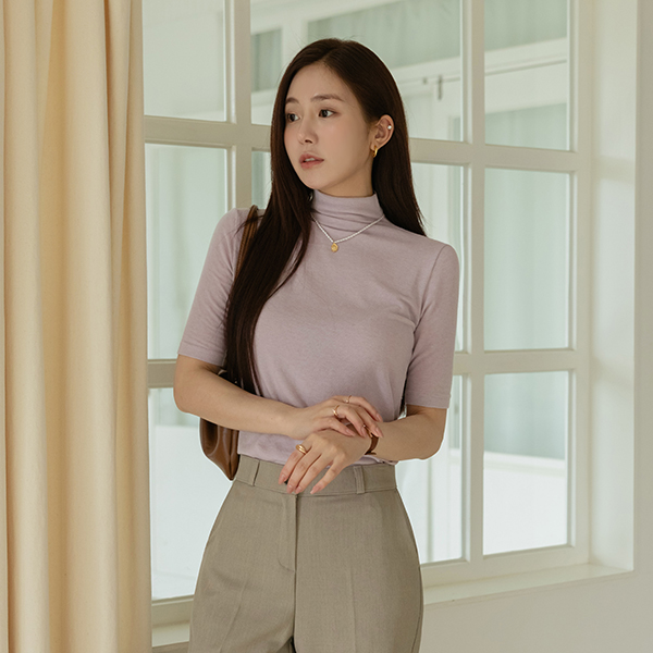 Mood 온 Color Half-Highneck Turtleneck