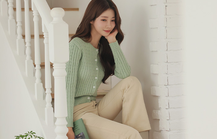 Daily 난스판 Cotton Semi- Boot-Cut Long Pants