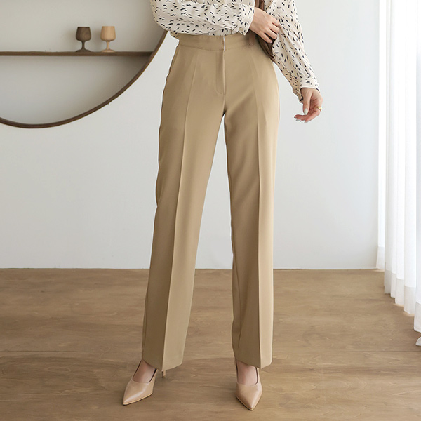 Classic Mood Stretchy-Waist Slacks