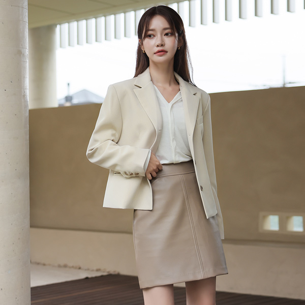ODE Creamy Color Single Shot Jacket