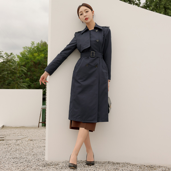  Classic Gabardine Trench Coat