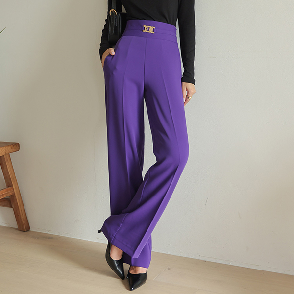 CCGold Point High-Waist Wide Slacks