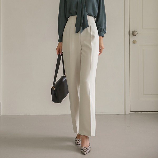 High-Waist Mochi Span Wide Slacks(fall)
