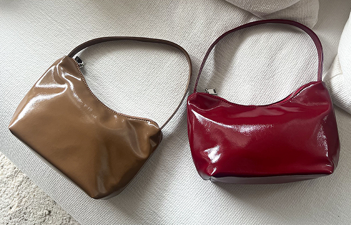 Simple minimal Mood Enamel Handbag