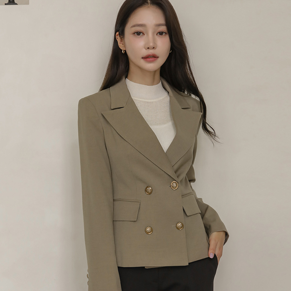 Chic Mood Double Button Wool Jacket