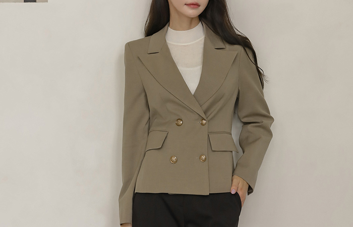 Chic Mood Double Button Wool Jacket