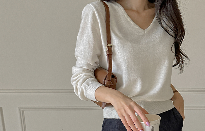 Daily Cashmere Wool V-neck Knit