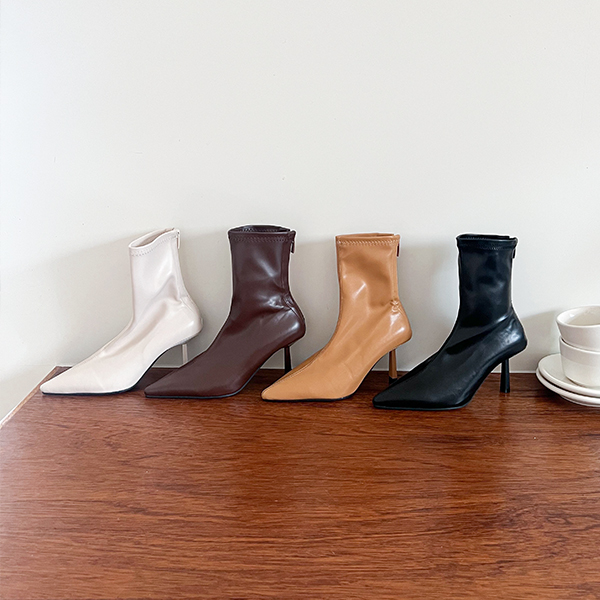 Autumn Color Stiletto Ankle boots Heels