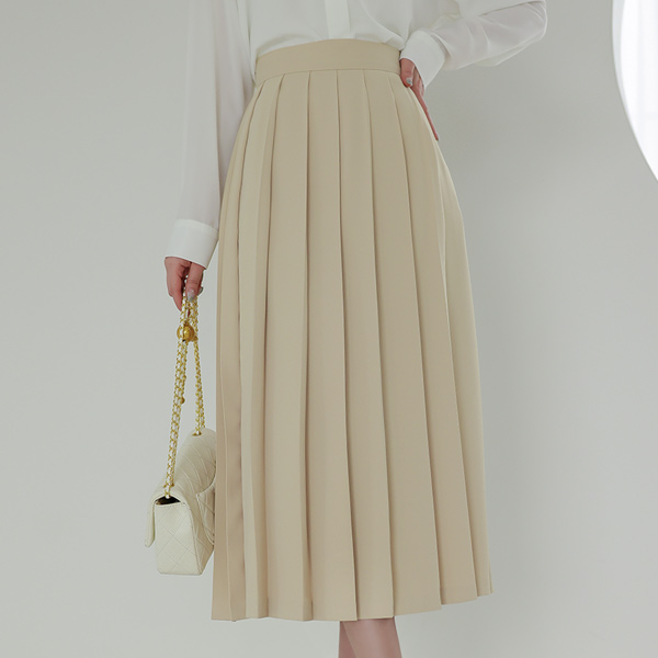 ODE Pleats Long Skirt