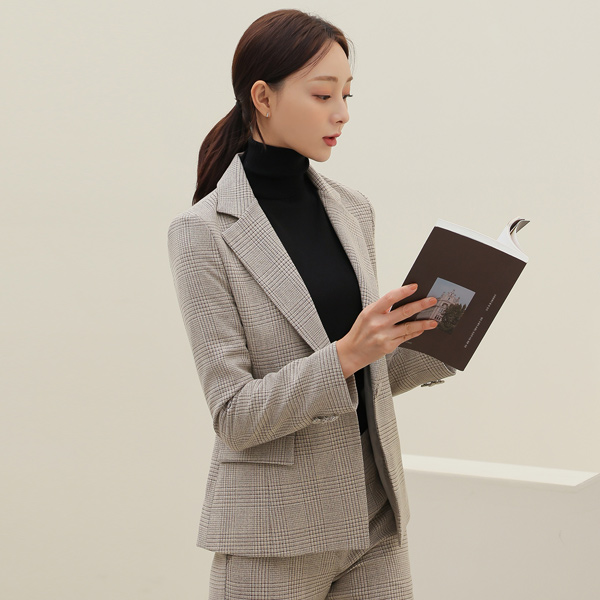ODE Check Slim Span Tailored Jacket