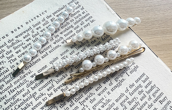 Romantic Elegance Pearl Hairpin(5set)