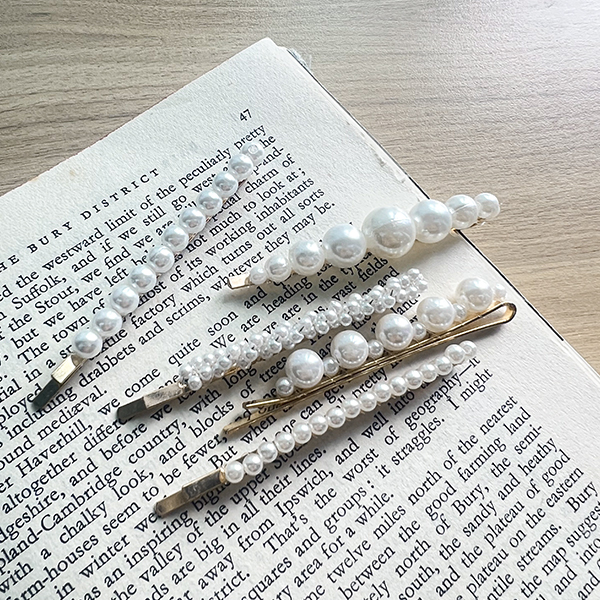 Romantic Elegance Pearl Hairpin(5set)