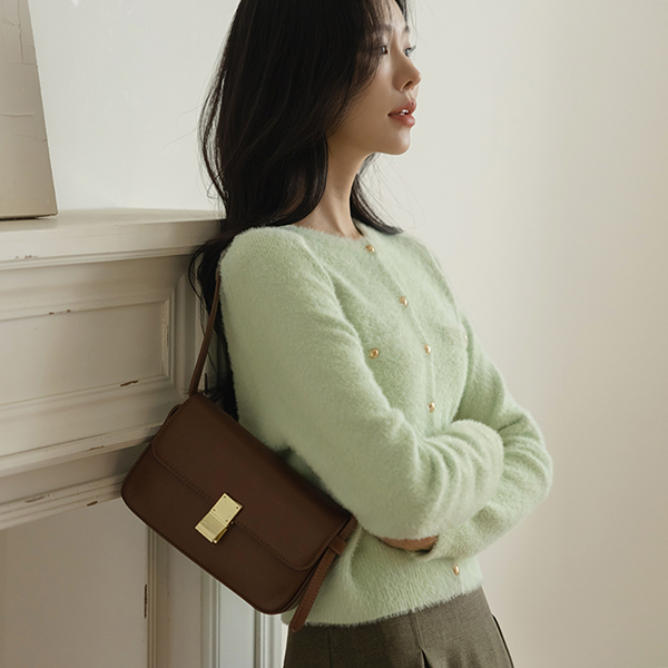 Soft sugar Color Mink Cardigan