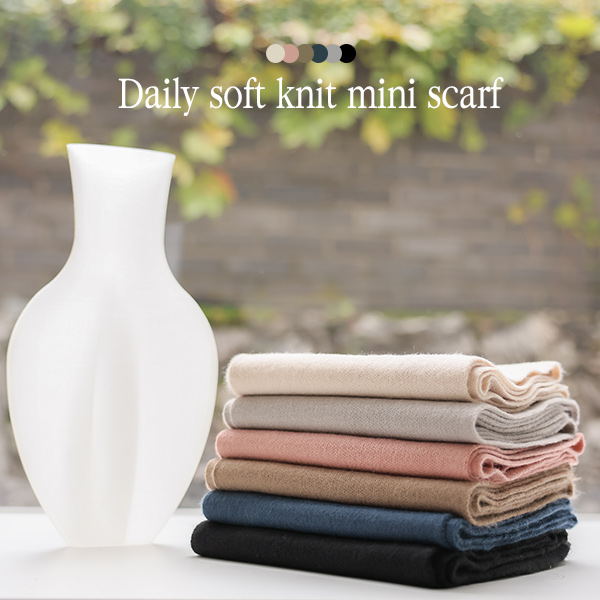 Daily Soft Knit Mini muffler