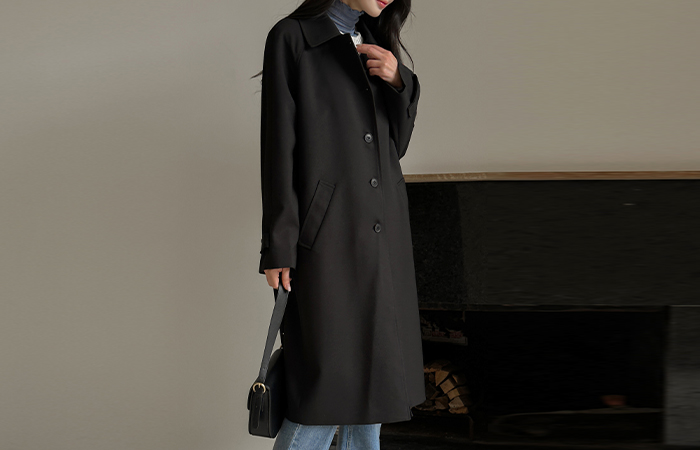 Basic Single Collar Trench Coat