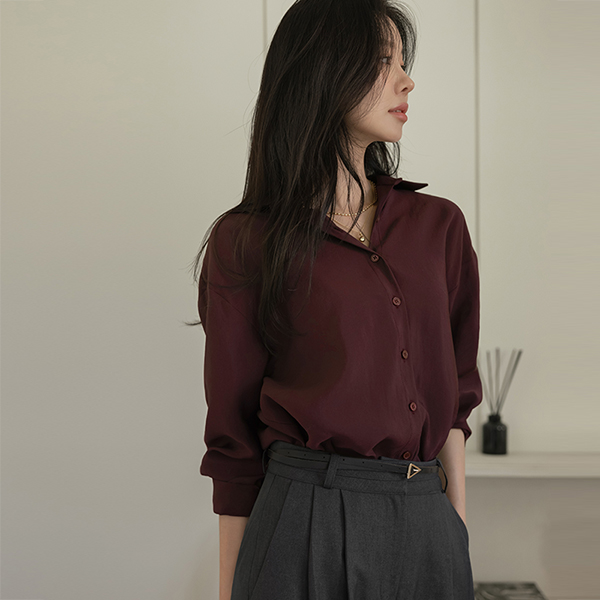 Modern Polo Autumn Color Shirt Blouse