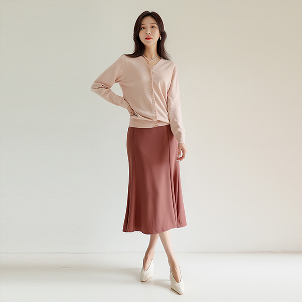 Graceful Mermaid Line Back Banding Skirt