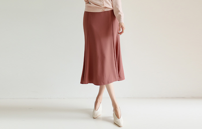 Graceful Mermaid Line Back Banding Skirt