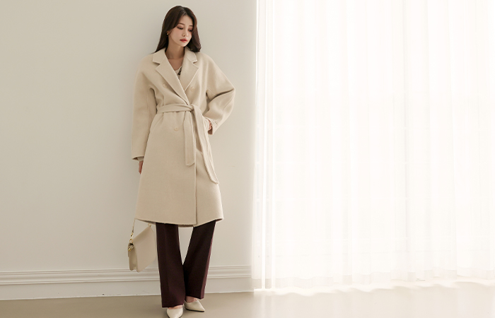 Classic Double-button Hand-Made Coat