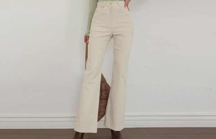 Daily Corduroy Slim Boot-Cut Pants