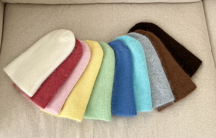 Angora fluffy Knit Beanie