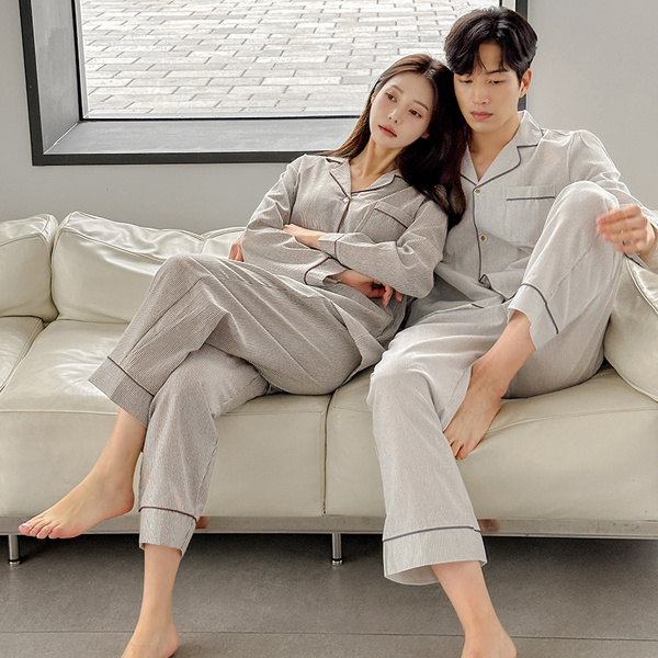 Daily Stripe Color Combination Pajamas