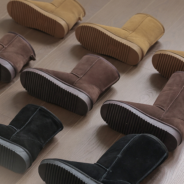 Daily Cowhide Suede ECO-Fur Ugg Boots (Short/Middle/Longver)