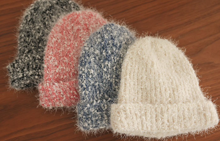 fluffy Wool Popcorn Beanie Hat