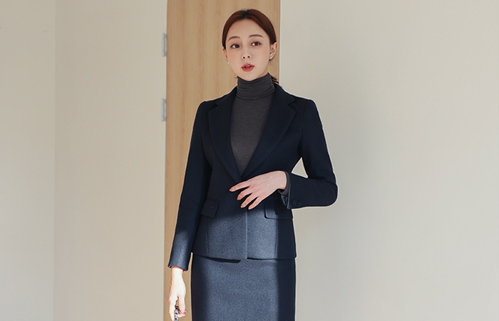 Must Tailored One-Button Span Slim Jacket(winter)