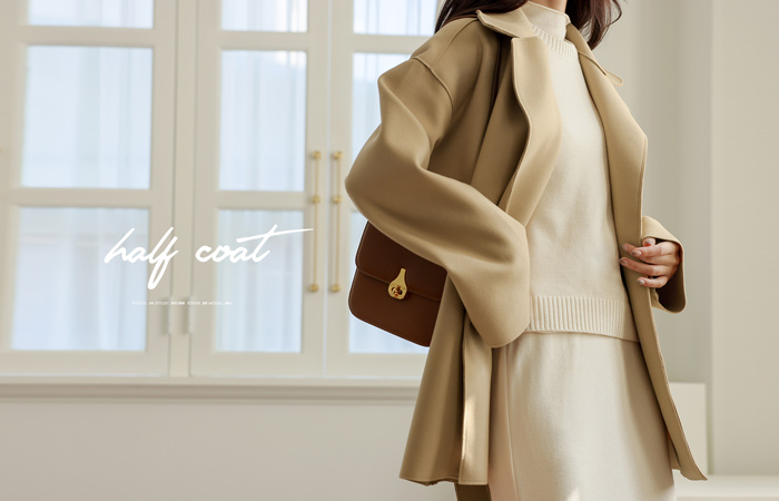 Wide Double Collar Harp Coat