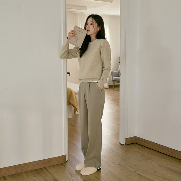 Cozy One Pintuck Semi- wide fit Slacks