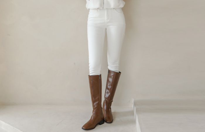 Daily Cotton Hidden Banding Skinny Pants