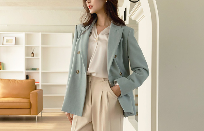 Macaron Color Cozy office jacket