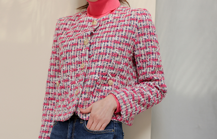 Seri Fringe Wool Tweed Jacket