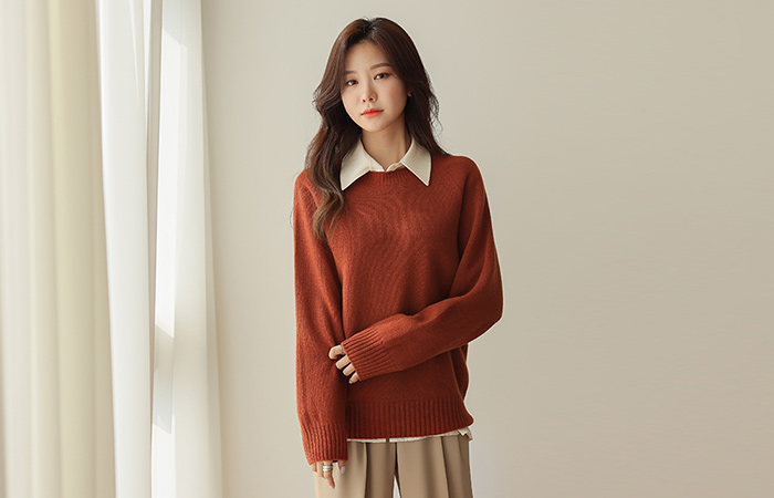 Point Color Cozy Wool Knit