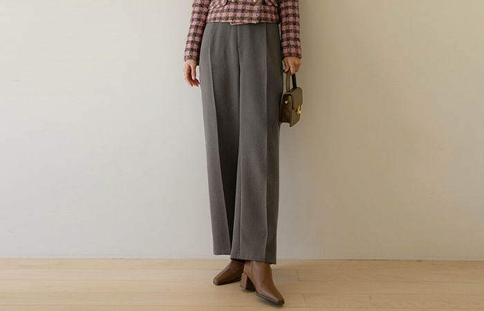 wide fit Thick Autumn Back Banding Slacks