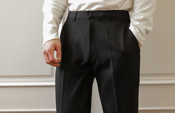 [HOMME] Daily The Back Banding Slim Straight fit Slacks