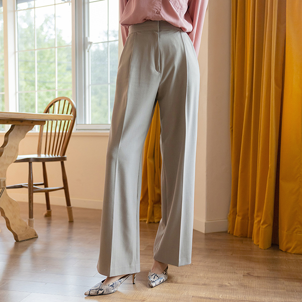 High Quality Double Obi Herringbone Slacks