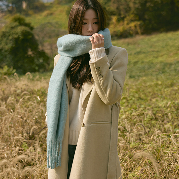 Pastel Color Mood fluffy Tassel muffler