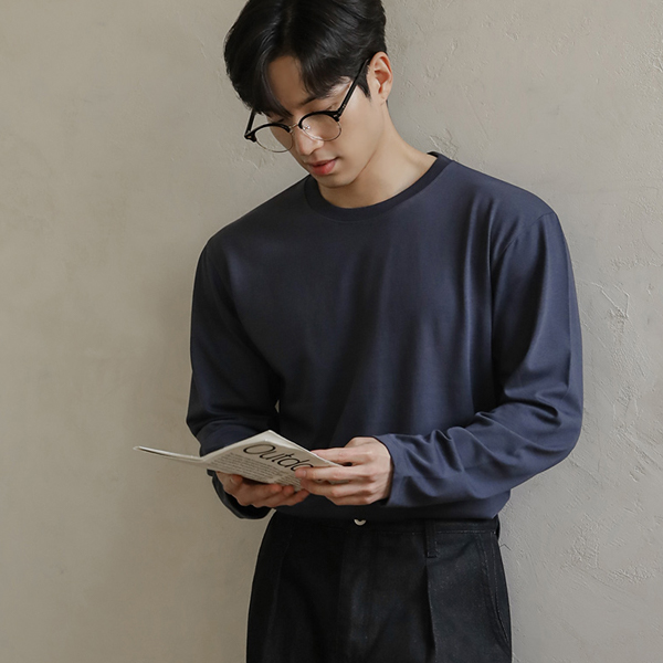 [HOMME] All Day Cotton Raund neck T-shirt