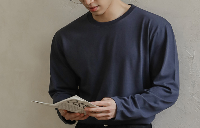 [HOMME] All Day Cotton Raund neck T-shirt