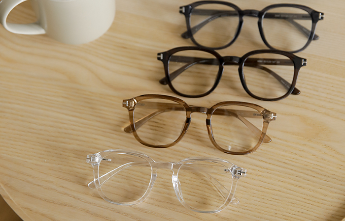 Basic Square Round Horn Ring Glasses