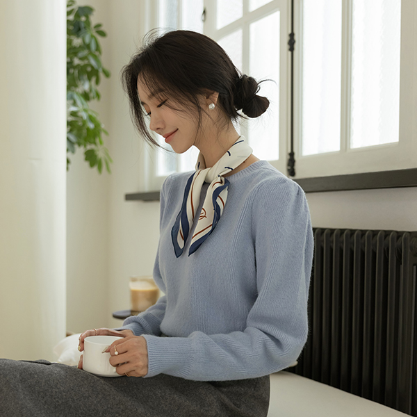 Romantic Puff Daily Color Knit