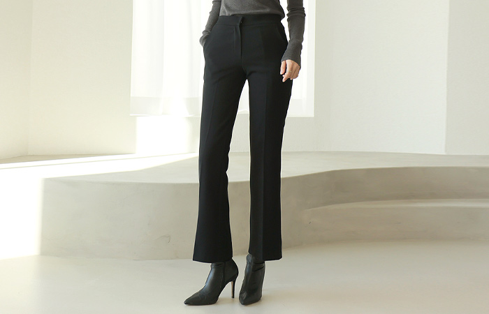 Formal Semi- Boot-Cut Back Banding napping lining Slacks