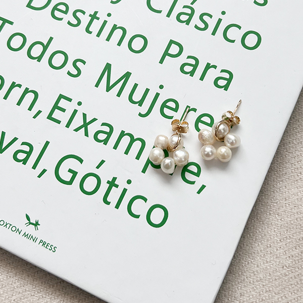 Romantic Flower Fresh-Water Pearl Earring