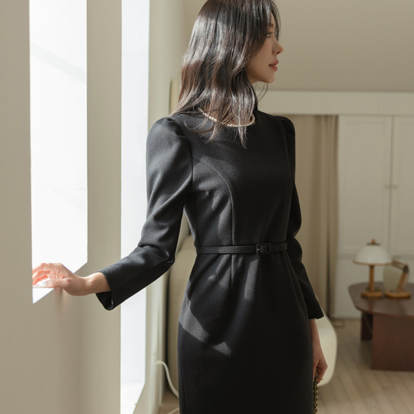 [O:neul] Comfort, Puff I Like Span Wool Dress