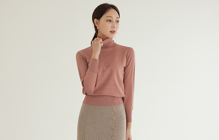 Mode Basic Soft Turtleneck Knit Ⅱ