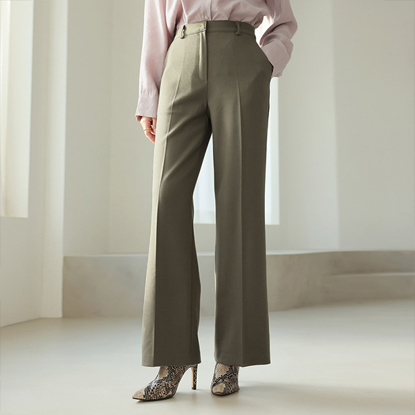 Long-legged High-Waist Winter Wool Slacks