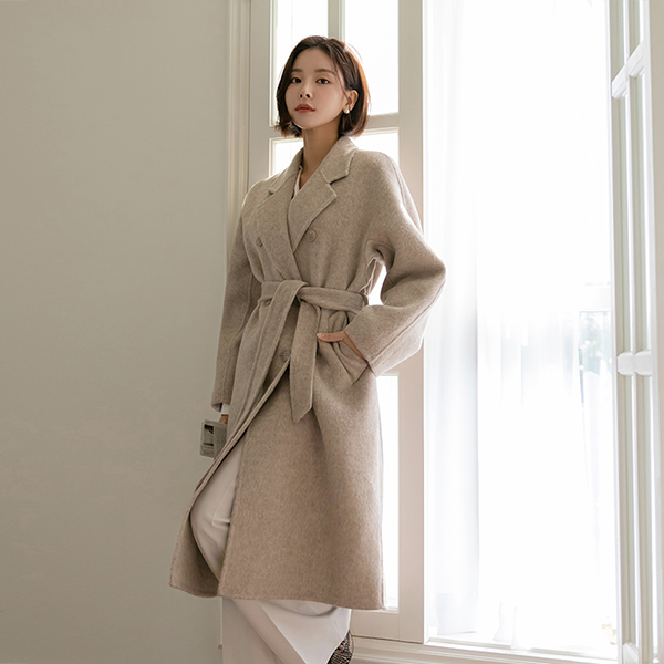 Mood in Essential fluffy Wool Hand-Made Long Coat