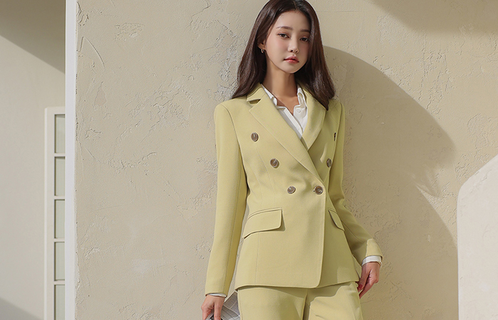 Double Button Formal Tailored Jacket